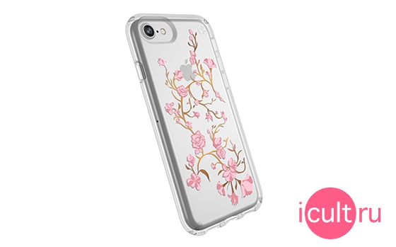 Speck Presidio Clear + Print Golden Blossoms Pink/Clear iPhone 6/7/8
