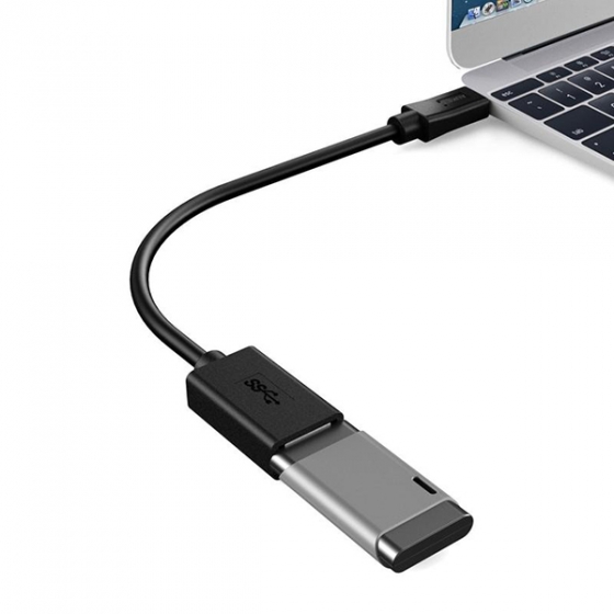 USB-C  Aukey USB-C to USB-A 3.0 Universal Adapter 20 . Black  CB-C4