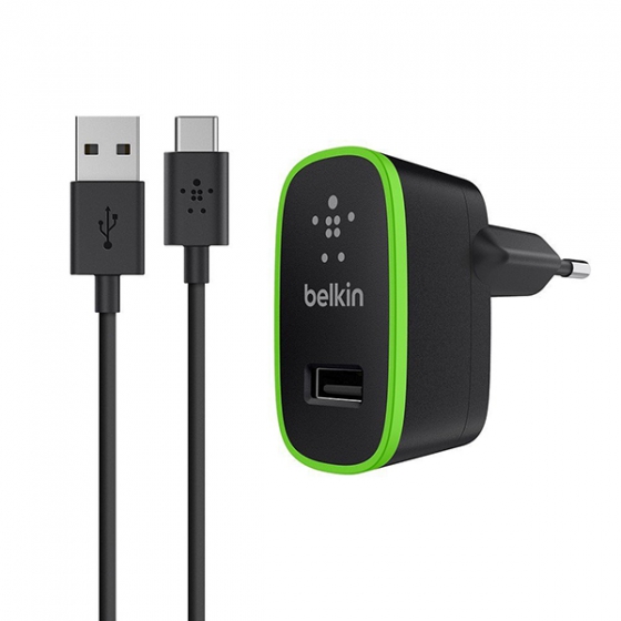  +  USB-C Belkin Universal Home Charger 2.1A/1USB Black  F7U001vf06-BLK
