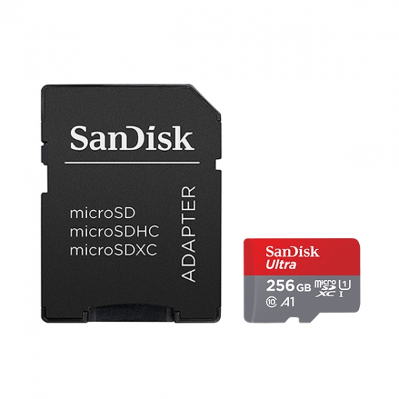   SanDisk Ultra 256GB MicroSDXC Class 10/UHS-I/U1/A1/100 / SDSQUAR-256G-GN6MA