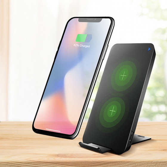   Rock W8 Quick Wireless Charger QC 3.0 2A Black  WTS-H005