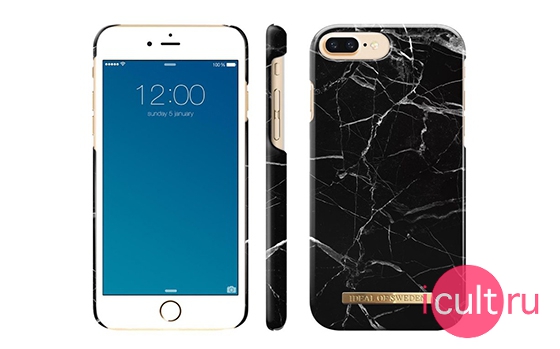 iDeal Fashion Case Black Marble iPhone 6/7/8 Plus