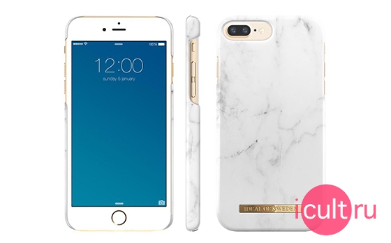 iDeal Fashion Case White Marble iPhone 6/7/8 Plus