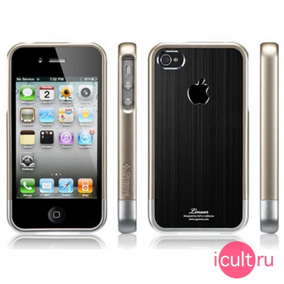 ����� SGP Case for iPhone 4/4S Leather Case Genuine Leather Grip [Infinity White] ����� SGP07398