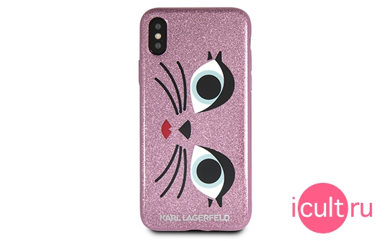 Lagerfeld Double Layer Choupette Cat Design iPhone X