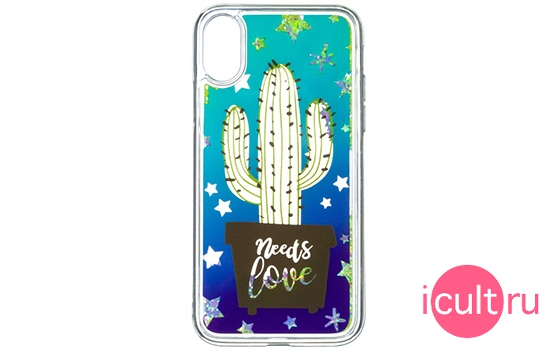 iCover Sparkle Cactus iPhone X