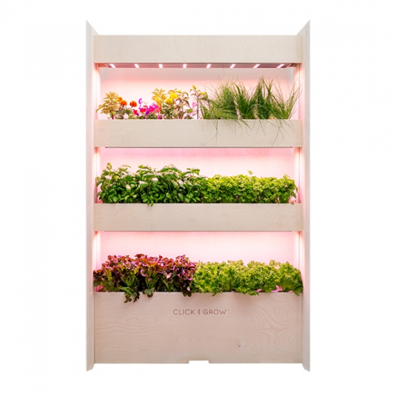   +   Click And Grow Wall Farm with Flower Kit 3  