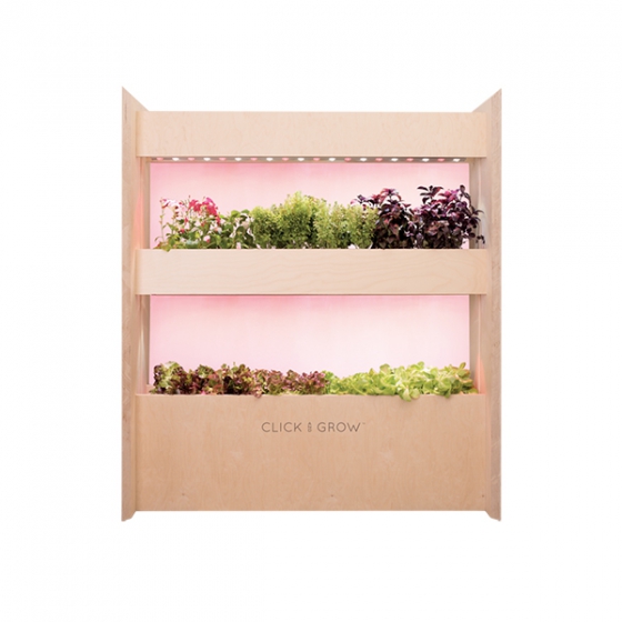   +   Click And Grow Wall Farm Mini with Salad Kit 2  