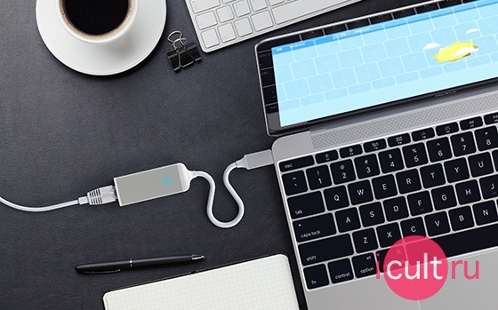 Satechi Aluminum USB-C to Ethernet Adapter Silver