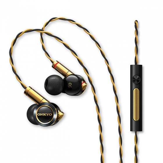 - Onkyo Hybrid Architecture In-Ear Headphones Black/Gold / E900MB/00
