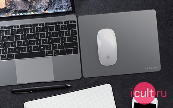 Satechi Aluminum Mouse Pad Space Gray