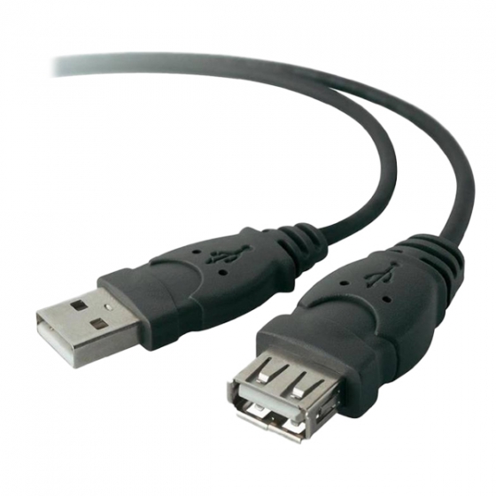 - Belkin AM/AF Extension Cable 4,8  Black  F3U153CP48M