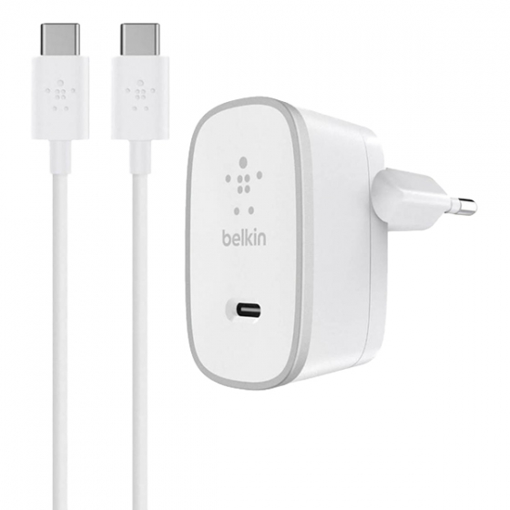  +  USB-C Belkin Home Charger 15W 3A/1USB-C White  F7U008vf05-WHT