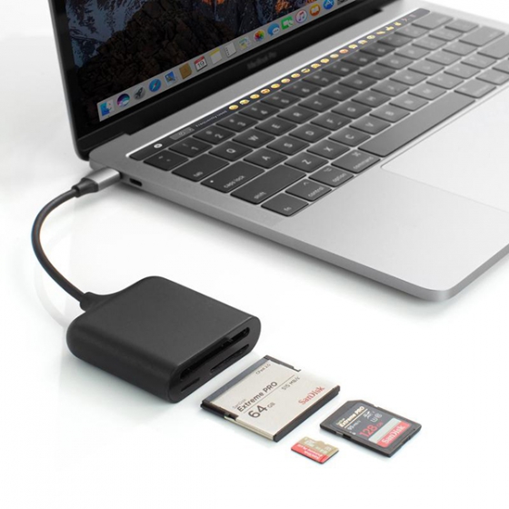 USB-C - Hyper HyperDrive USB-C Pro Card Reader  D209-Black