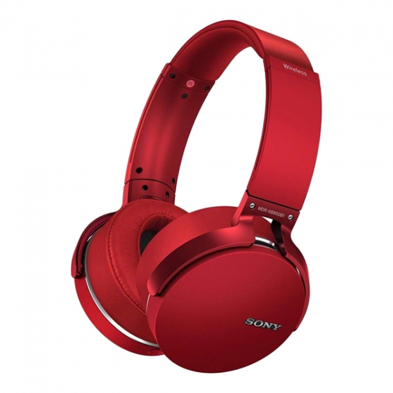  - Sony Extra Bass Wireless Headphones Red  MDR-XB950B1/R