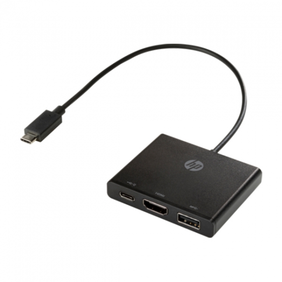 USB-C  HP USB-C to Multi-port Hub Black  1BG94AA