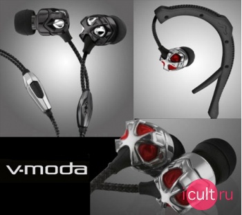 ��������� V-MODA Vibe II with Microphone ��� iPhone chromerouge (����������-�������)