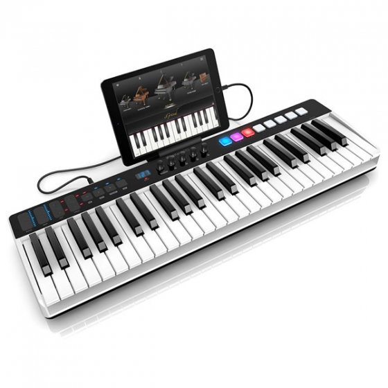 MIDI- IK Multimedia iRig Keys I/O 49 Keys White  iOS//Mac  IP-IRIG-KEYSIO49-IN