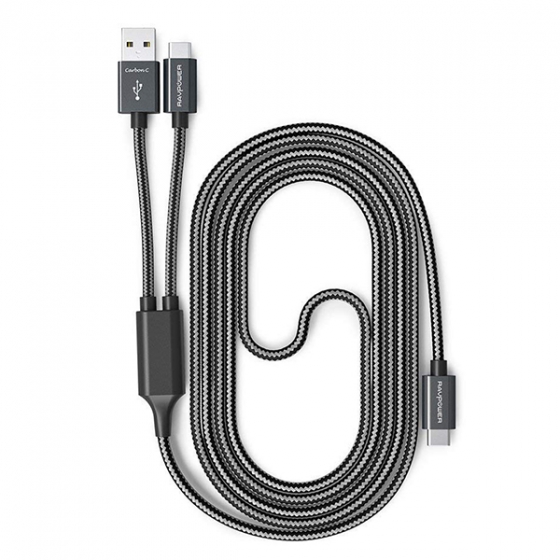   RAVPower Fast Charger USB-C to USB/USB-C Cable 1  - RP-TPC006