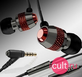 Ho-End ��������� V-MODA VIBE Duo Gunmetal Rouge (����-�������)