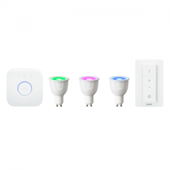     +  +  Philips Hue White and Color Ambiance Starter Kit 3 . 6.5W/GU10  iOS/Android  929000261761