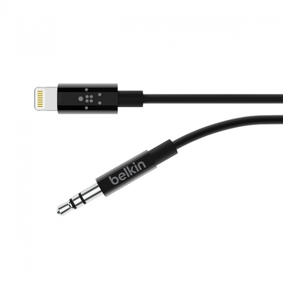  Belkin 3.5 mm to Lightning Audio Cable 90 . Black  AV10172BT03-BLK