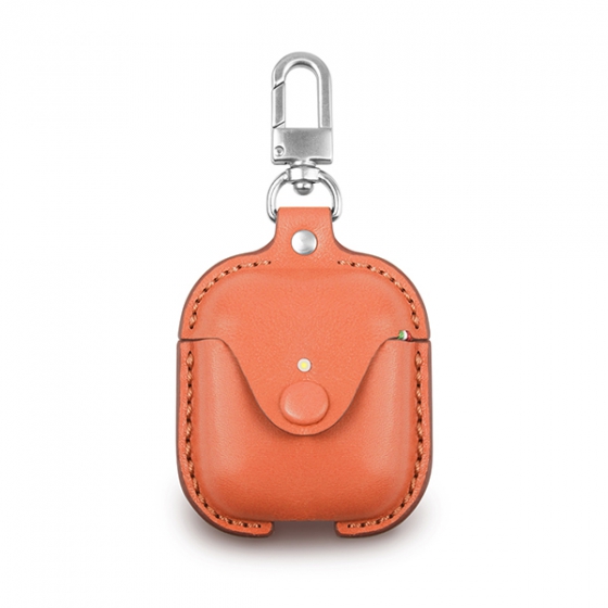   +  Cozistyle Leather Case Orange  Apple AirdPods Case  CLCPO001