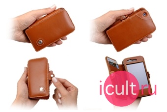 ������� ����� Beyza Cases SR BookType Leather Case ��� iPhone �������