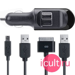 Belkin Dual Auto Charger for iPhone and iPod купить Belkin Dual Auto Charger for iPhone and iPod