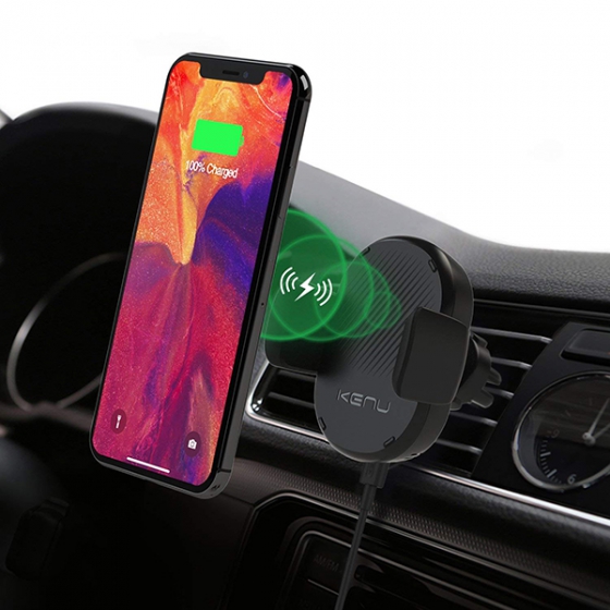     Kenu Airframe Qi Wireless Charging Car Vent Mount 10W 1A    6.5&quot;  AFW-KK-NA