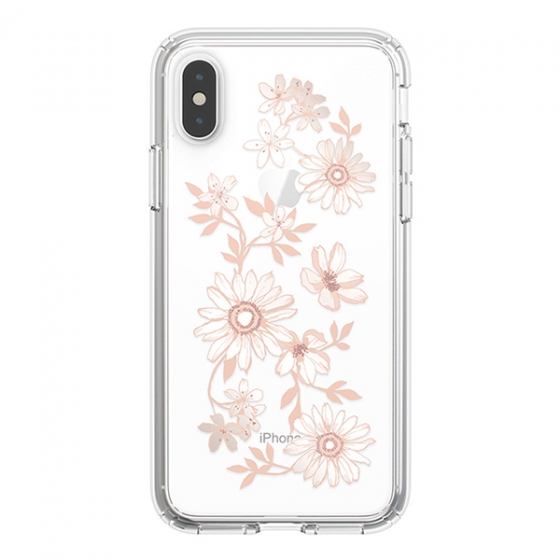  Speck Presidio Clear + Print Fairytale Floral Peach Gold/Clear  iPhone X/XS    117131-7278