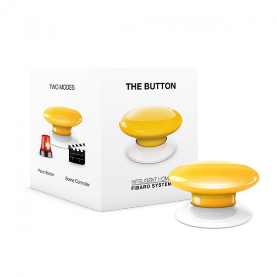   Fibaro The Button Z-Wave Yellow  FGPB-101-4