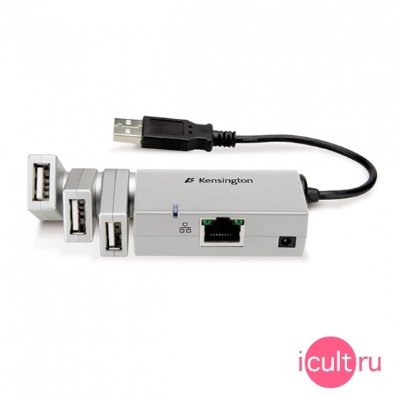 USB ��� + Ethernet ������� Kensington USB Mini Dock with Ethernet K33931US