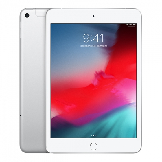   Apple iPad mini 2019 64Gb Wi-Fi + Cellular (4G) Silver  MUX62/MUY22