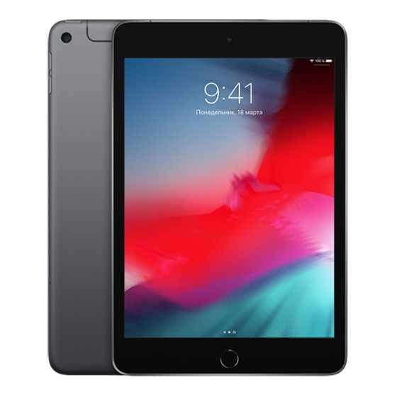   Apple iPad mini 2019 64Gb Wi-Fi + Cellular (4G) Space Gray   MUX52