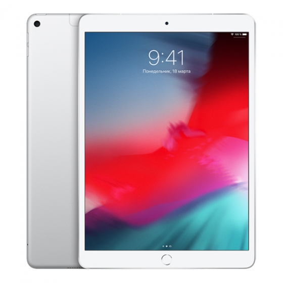   Apple iPad Air 2019 256Gb Wi-Fi + Cellular (4G) Silver  MV0P2