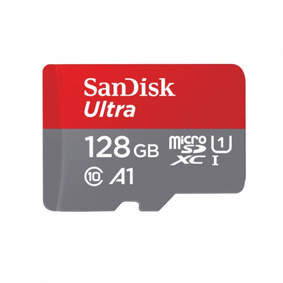   SanDisk Ultra 128GB MicroSDXC Class 10/UHS-I/U1/A1/100 / SDSQUAR-128G-GN3MN