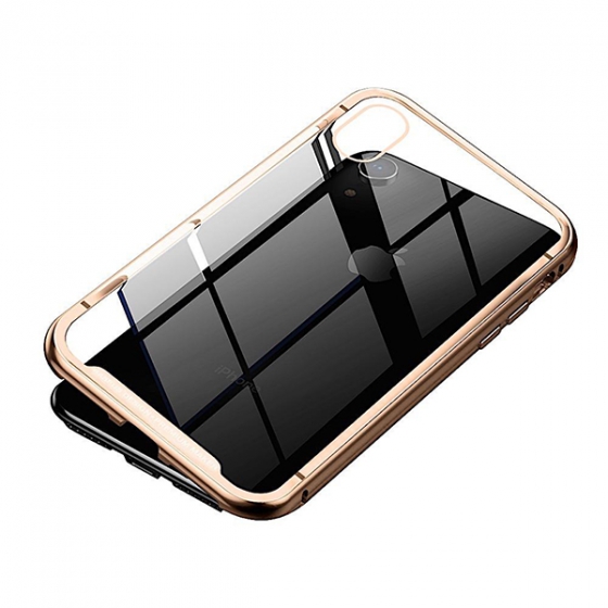   Baseus Magnetic Hardware Case Gold  iPhone XR  WIAPIPH61-CS0V