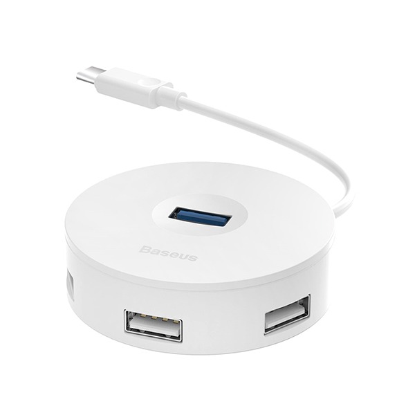 USB- Baseus Round Box Type-C Hub CAHUB-G02 White 