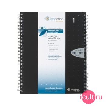  Single Subject A5 Size Notebook, 4-Pack