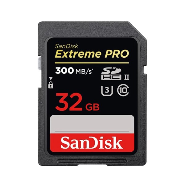   SanDisk Extreme Pro 32GB SDHC Class 10/UHS-II/U3/300/c SDSDXPK-032G-GN4IN