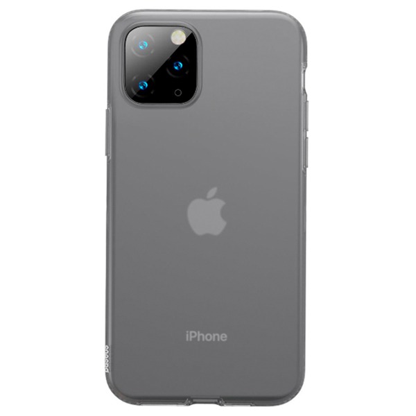  Baseus Jelly Liquid Silica Gel Transparent Black  iPhone 11 Pro Max - WIAPIPH65S-GD01