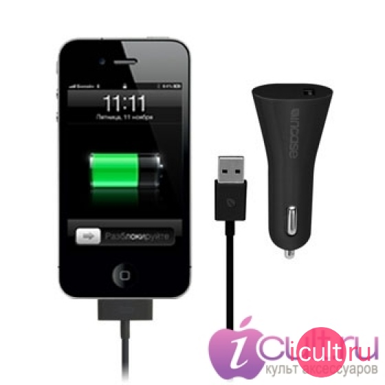 ������������� ������� ������� Incase Car Charger ��� iPod/iPhone/ iPad ec20033