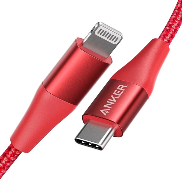   Anker Powerline+ II USB-C to Lightning Cable 1,8  Red  A8653H91