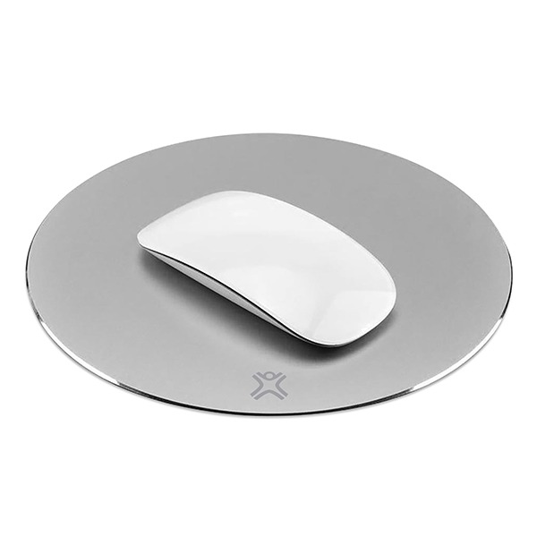   XtremeMac Round Aluminum Mouse Pad Silver  XM-MPR-SLV