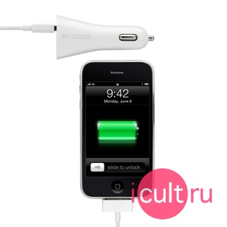 Автомобильное зарядное устройство Incase Car Charger for iPod and iPhone White Автомобильное зарядное устройство Incase Car Charger for iPod and iPhone White
