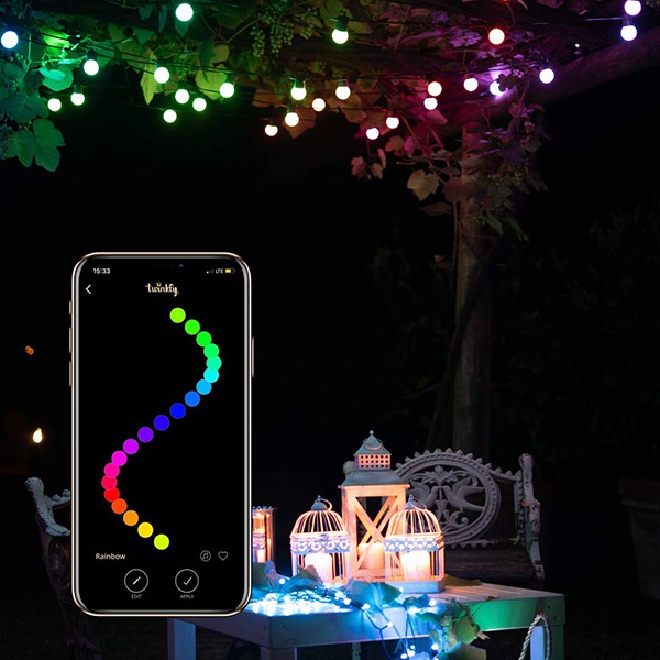   Twinkly Festoon Lights Starter Kit 20 RGB Lamps 10   iOS/Android   TWF-020-STP