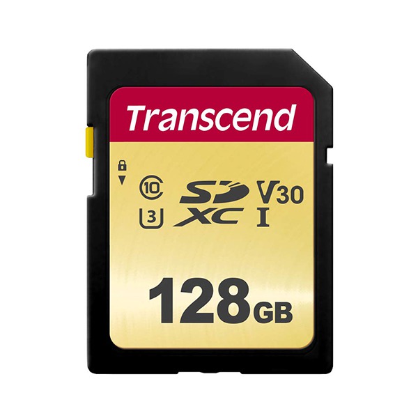   Transcend SecureDigital SDXC 128GB Class 10/UHS-I/U3/V30/95/c TS128GSDC500S