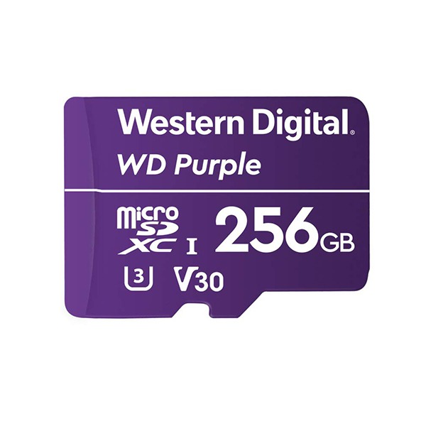   Western Digital WD Purple 256GB MicroSDXC Class 10/UHS-I/U3/V30/100 / WDD256G1P0A