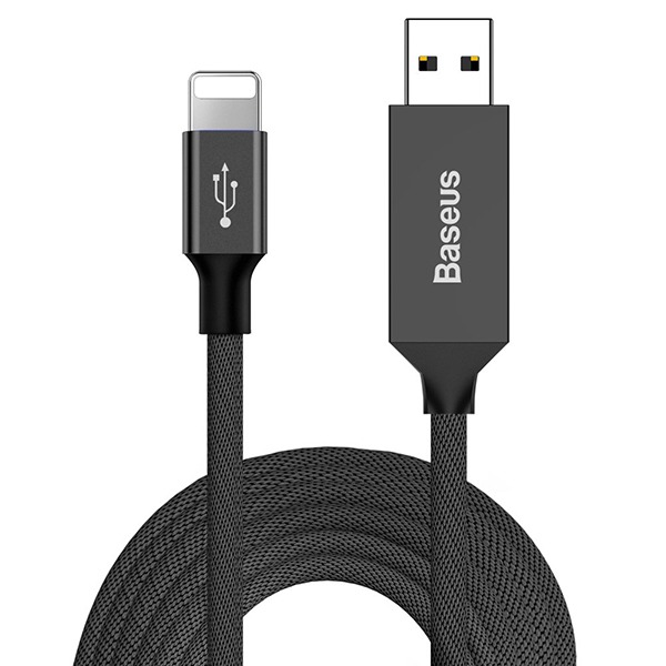   Baseus Artistic USB - Lightning Cable 5  Black  CALYW-M01